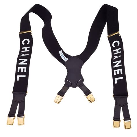 chanel belt fake|faux chanel suspenders.